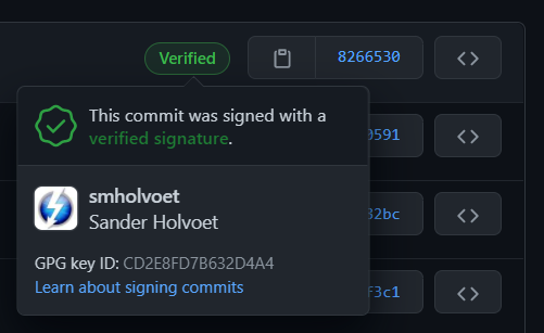 Signed commit